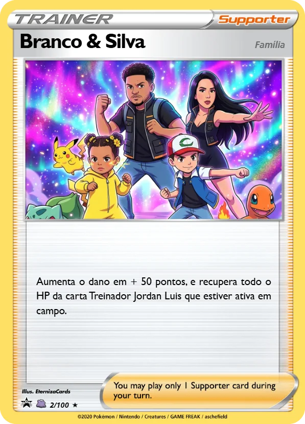 Carta personalizada Família Branco e Silva